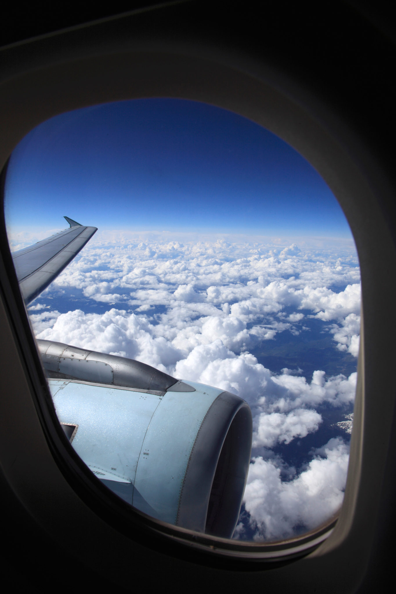 A view through an airplane window, 7-6-10.