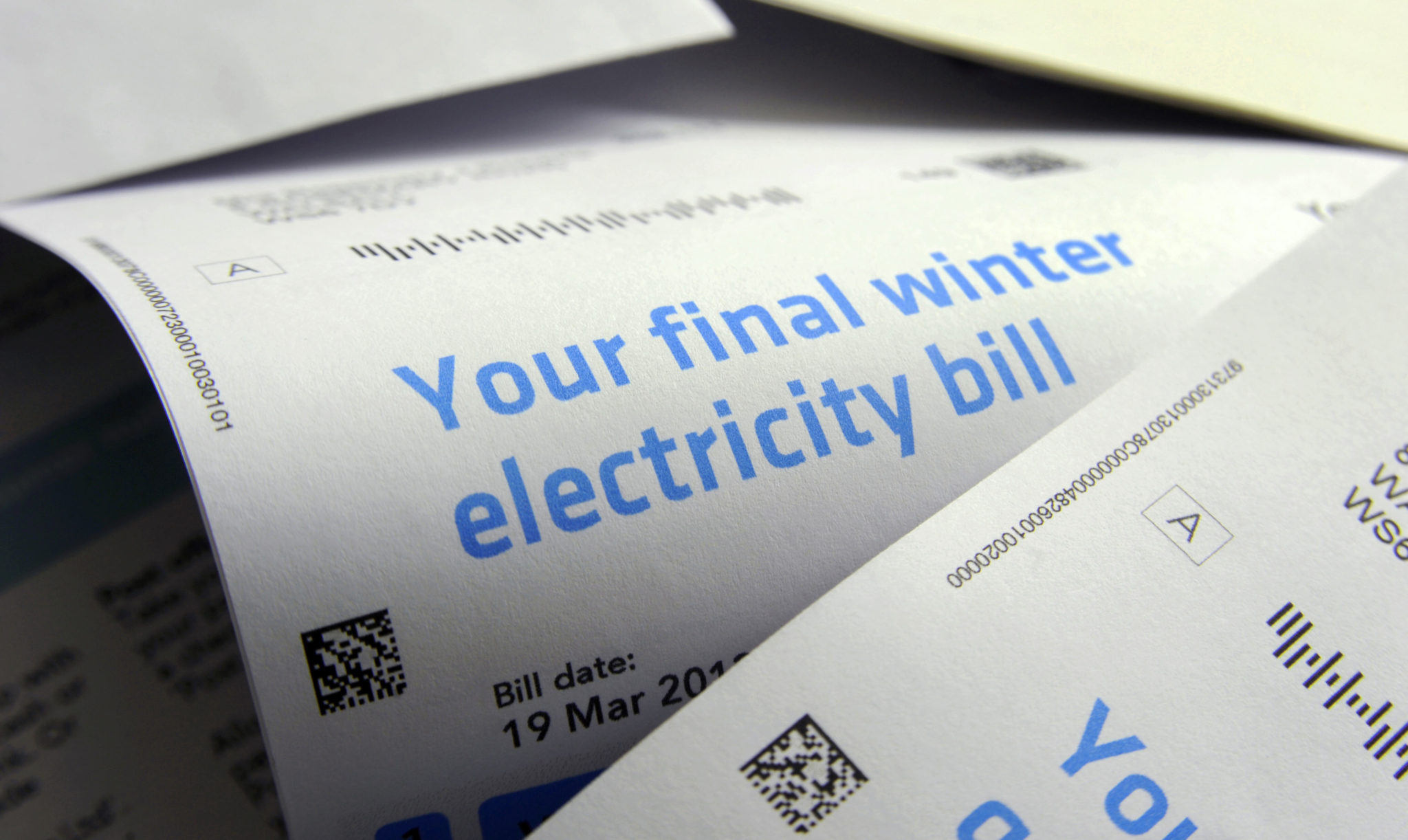 An electricity bill is seen in this 2013 file photo.