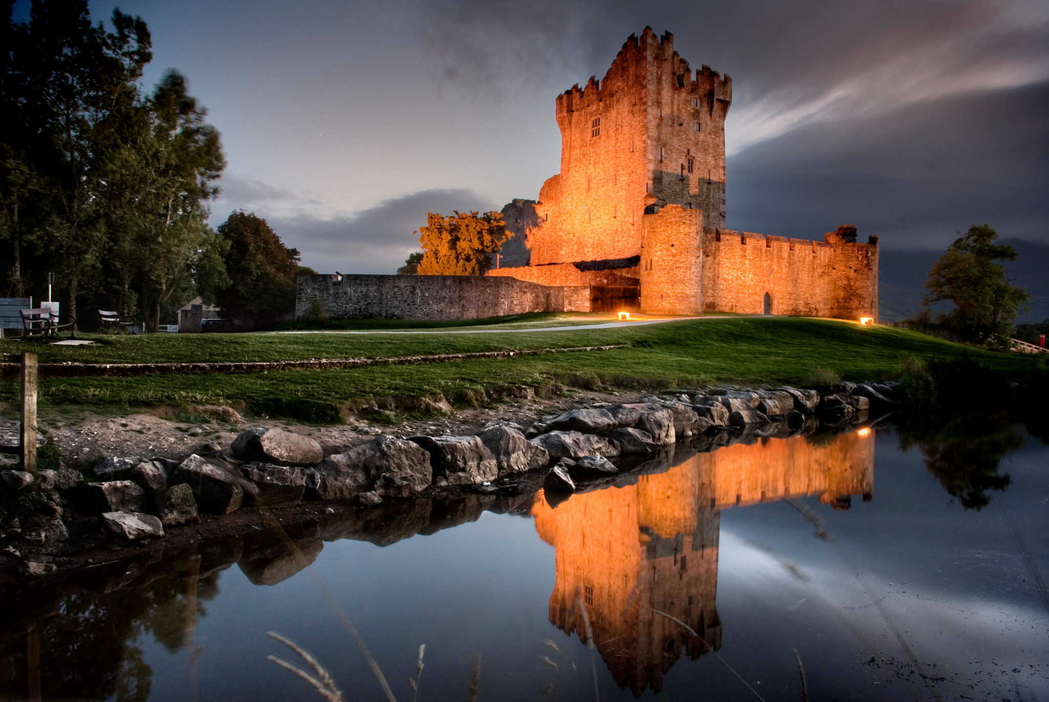 Ross Castle, Lough Leane, Killarney National Park, Co Kerry. Image: dleiva / Alamy Stock Photo