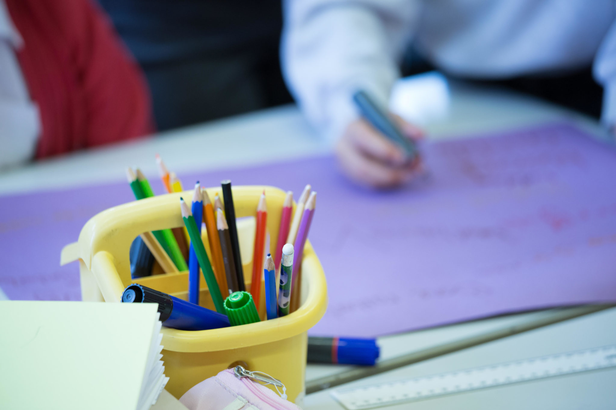 Child in a classroom