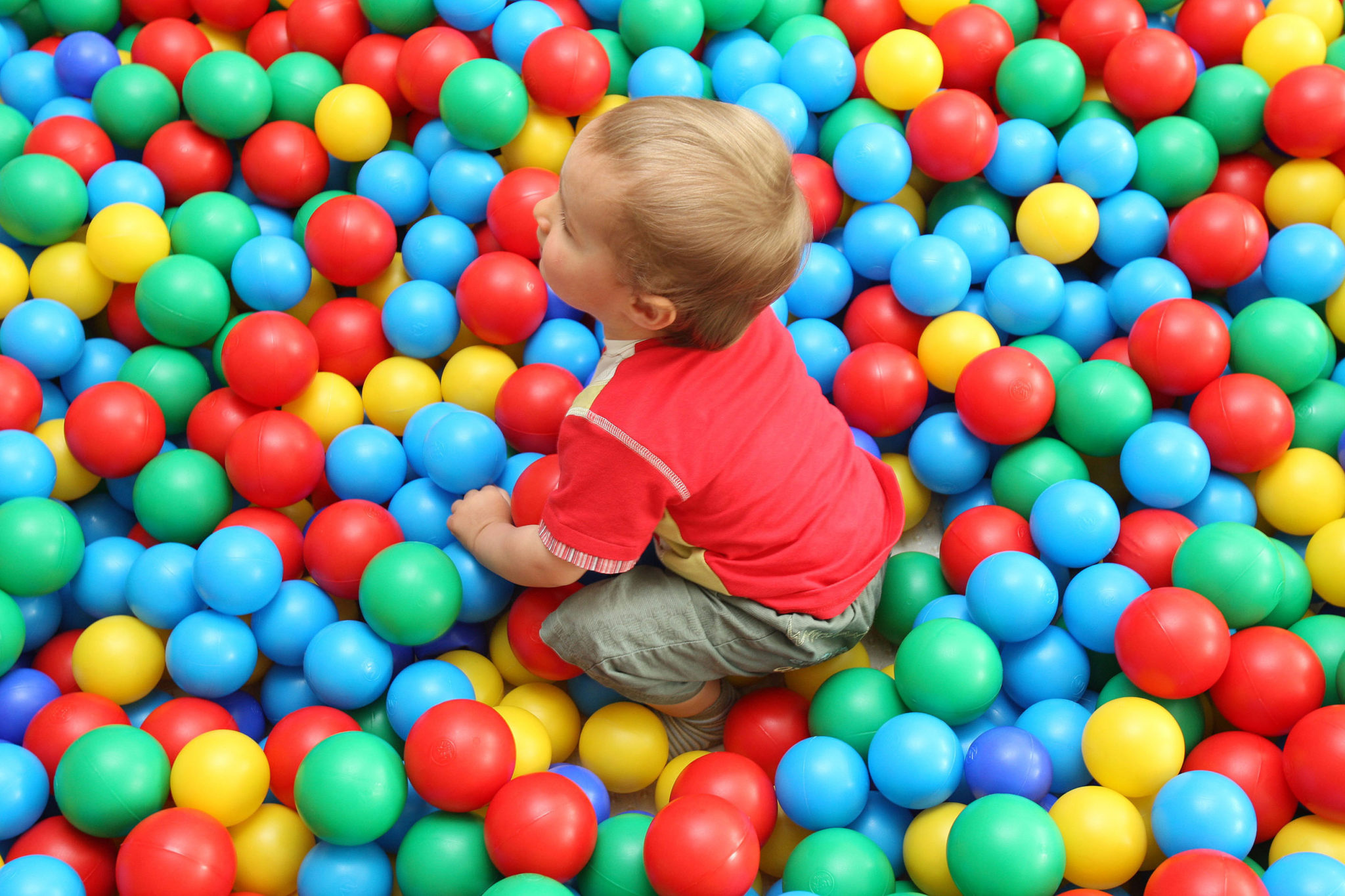 A child in a crèche