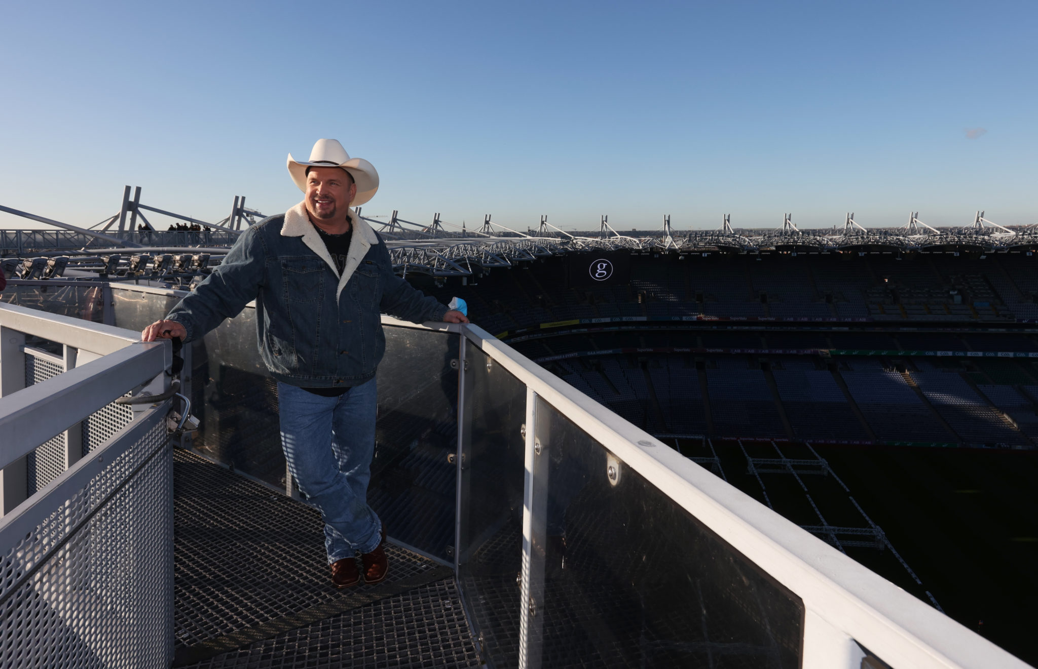 Country singer Garth Brooks on the skyline at Croke Park in Dublin, 22-11-2021. Image: Sam Boal/RollingNews