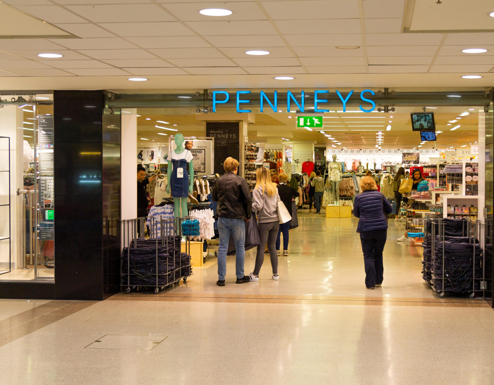 A Penneys store entrance is seen in a shopping centre in May 2019. 