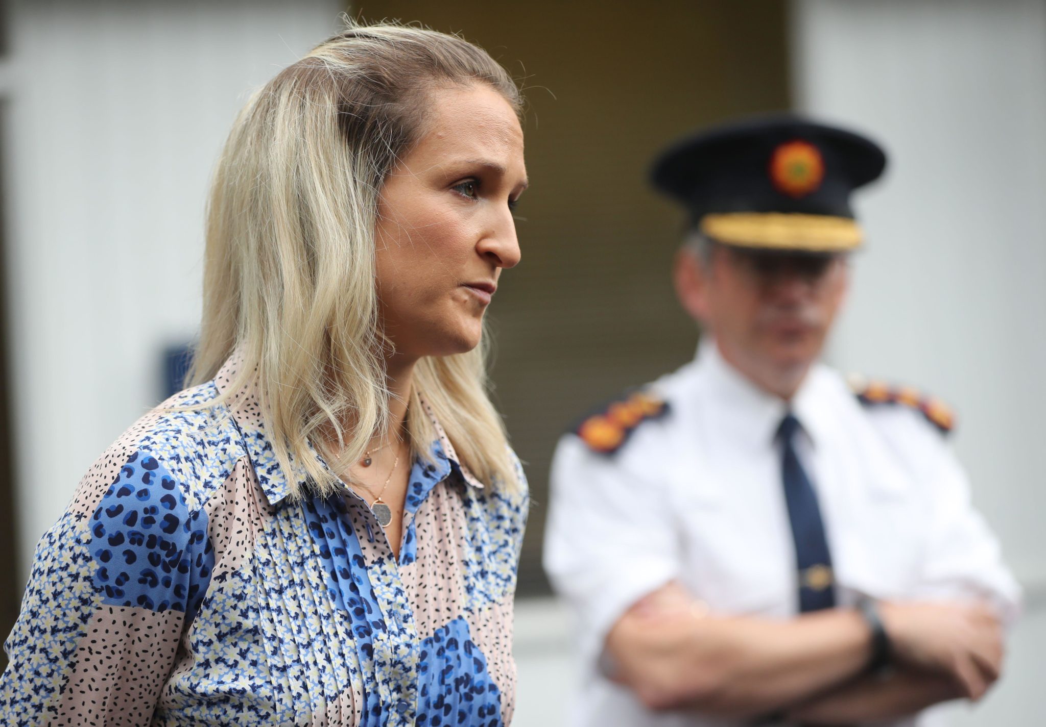 File photo of the Justice Minister Helen McEntee and Garda Commissioner Drew Harris