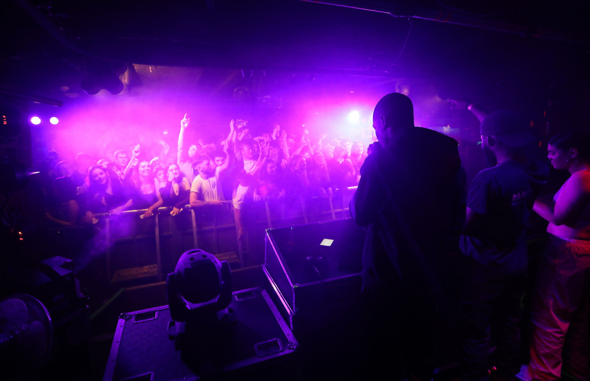 Young people dancing and having fun in the Tramline nightclub in Dublin, 07-12-2021