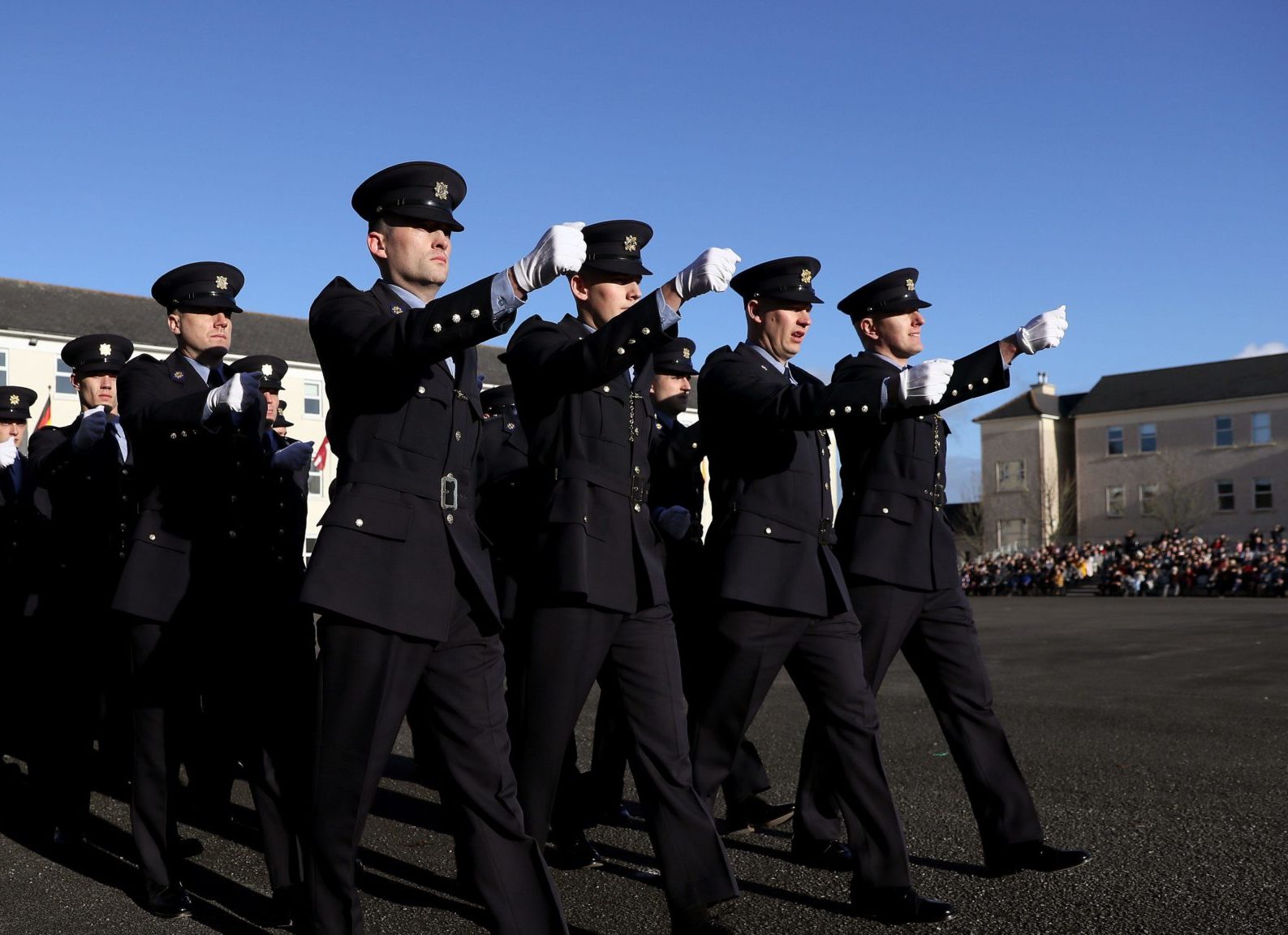 Garda graduates during a Passing Out ceremony at the Garda College, Co Tipperary in November 2019.
