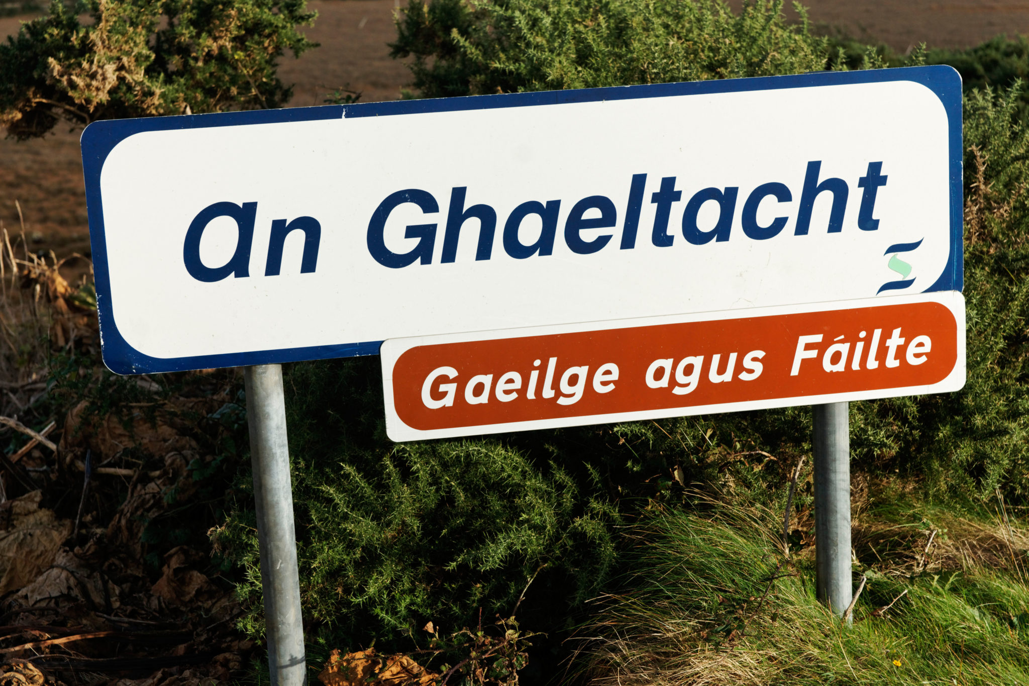 A sign in the Gaeltacht