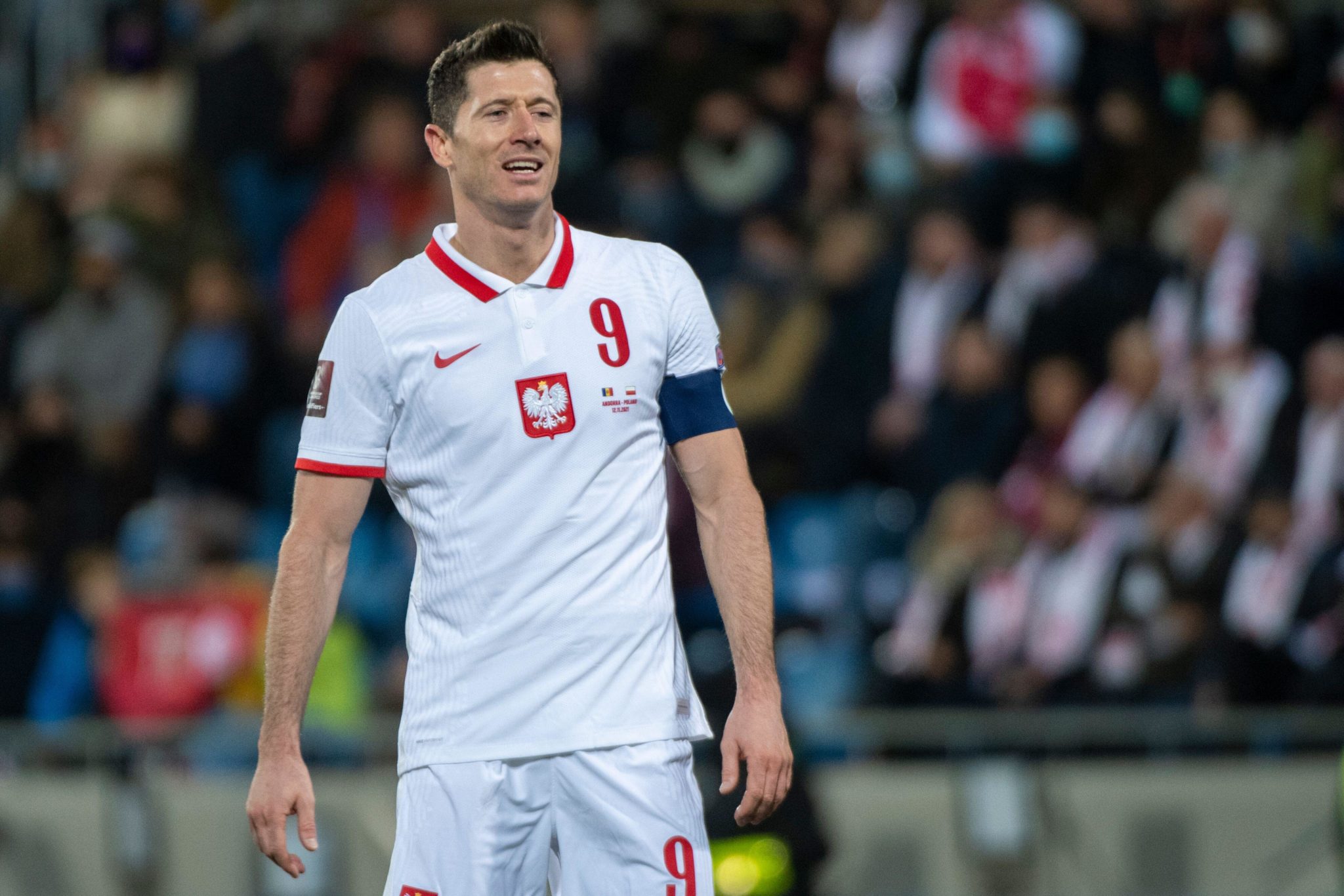 Robert Lewandowski opposes a World Cup every two years