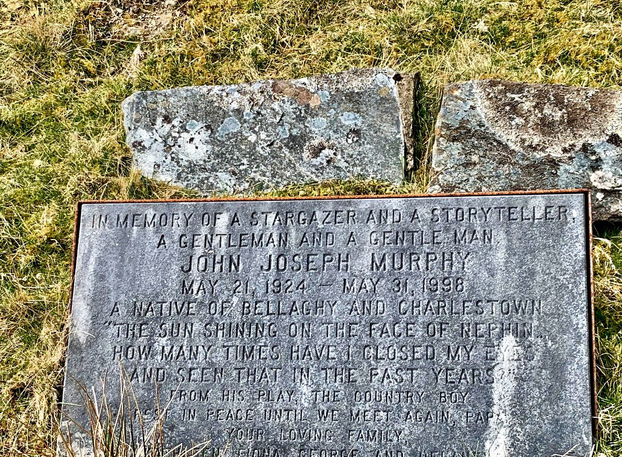 Memorial marker for John Murphy on the slopes of Nephin in County Mayo. Image: Fiona Murphy/Twitter