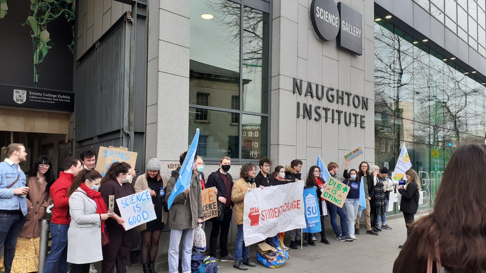 Trinity Students Protest To Protect Science Gallery | SPINSouthWest