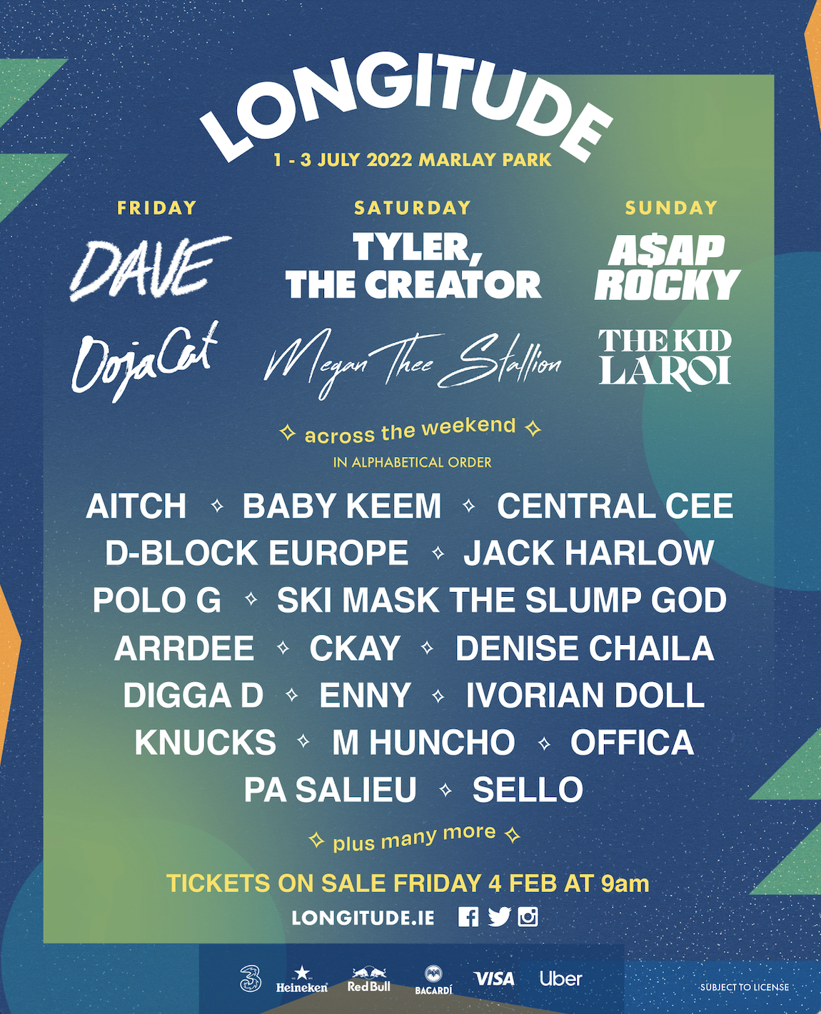 Longitude 2022: A$AP Rocky, The Kid Laroi & More Announced