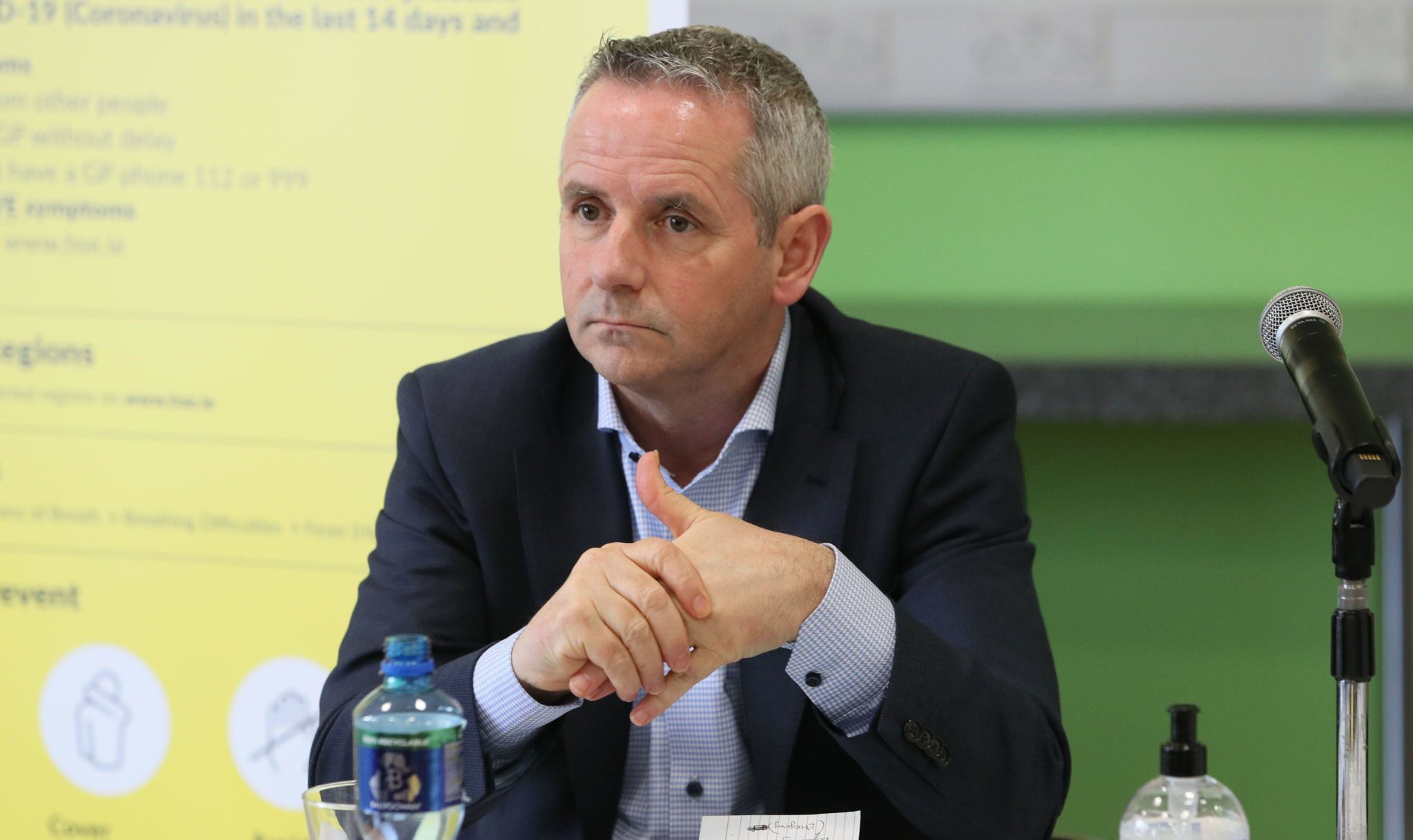 Paul Reid, CEO of the Health Service Executive (HSE), ahead of a briefing on coronavirus at Dr Steevens' Hospital, Dublin in March 2020.