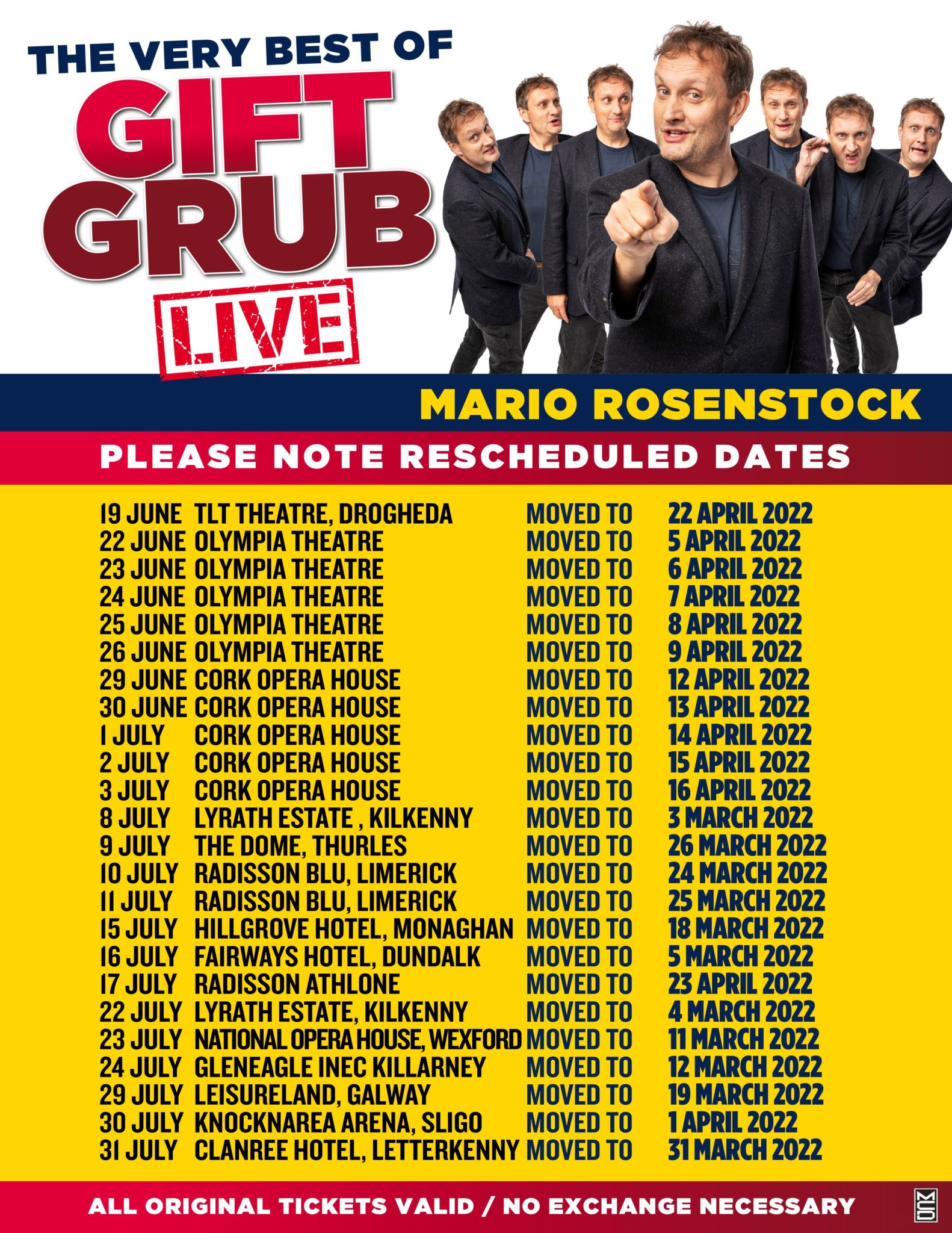 mario rosenstock gift grub tour