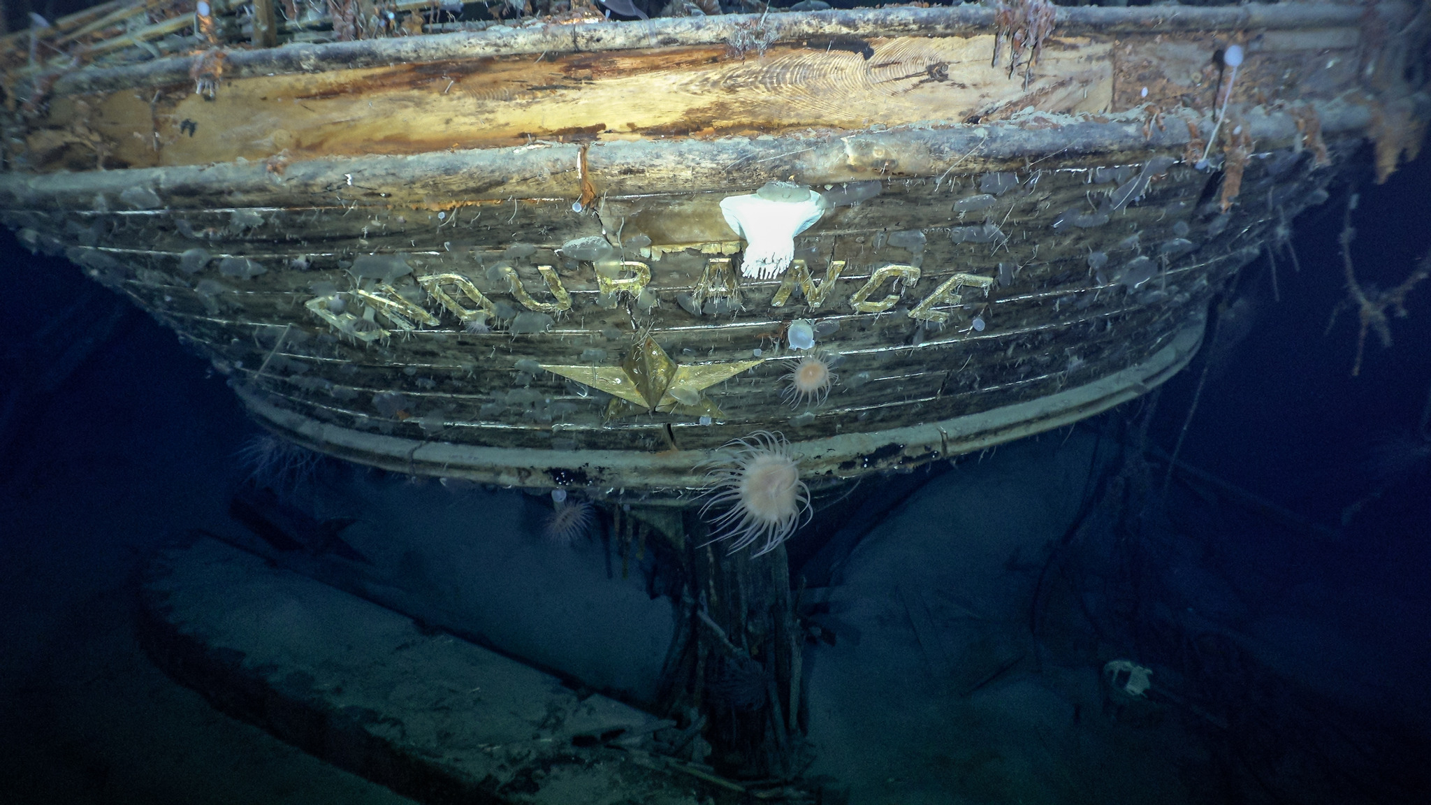The wreckage of Endurance discovered 107 years after it sank in the Antarctic.
