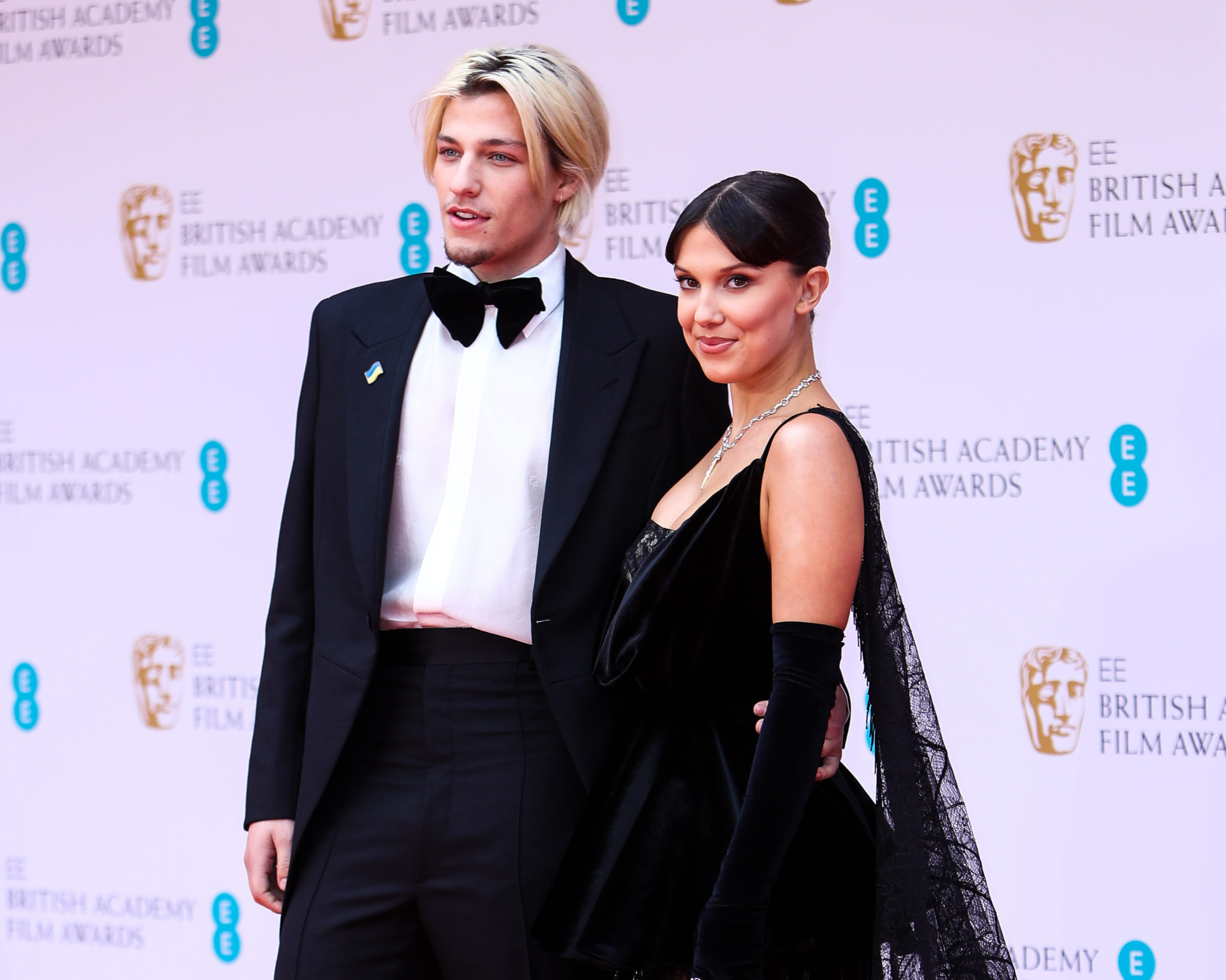 Millie Bobby Brown Goes Red Carpet Official With Jake Bongiovi At 2022  BAFTAs