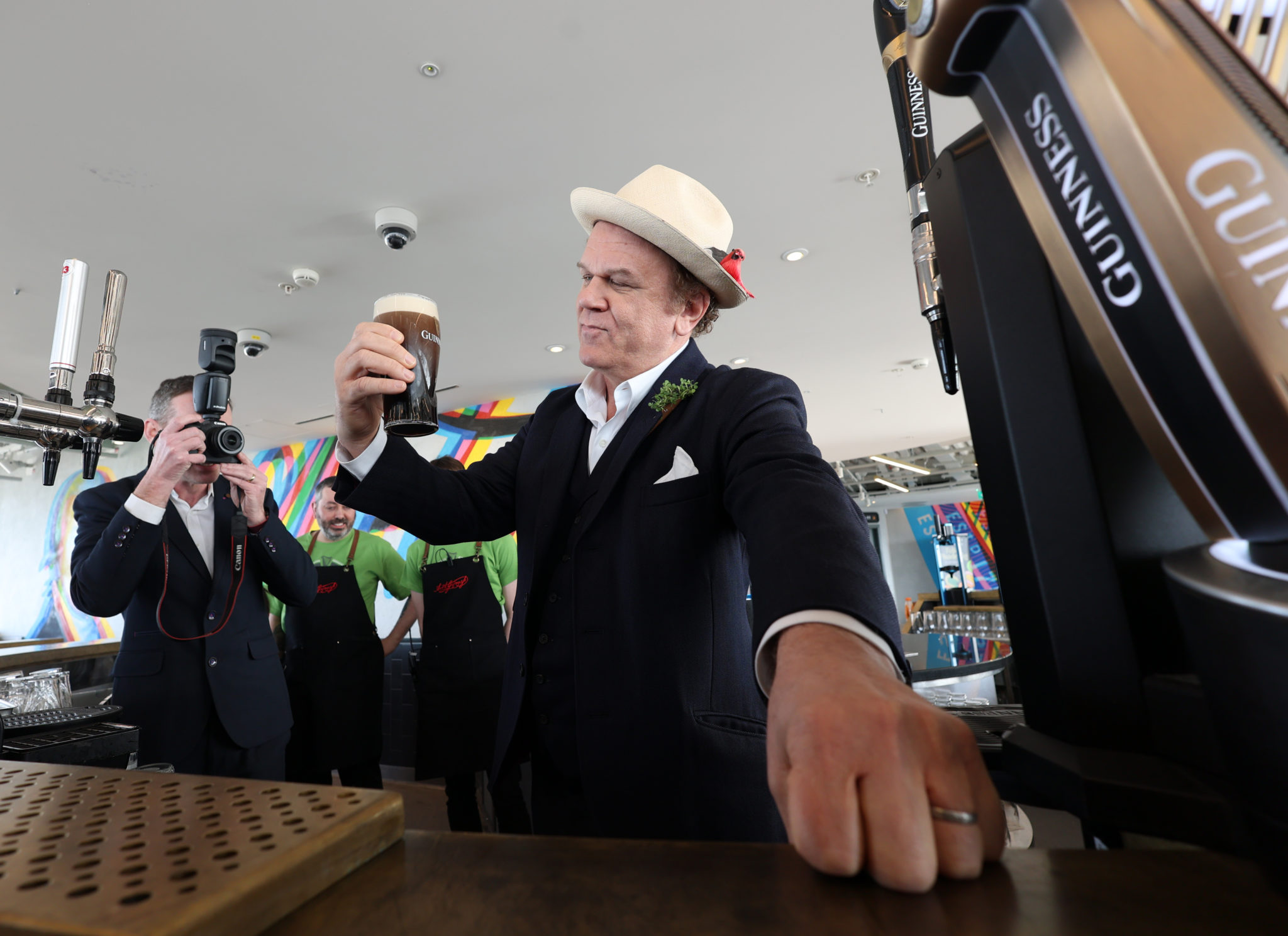 John C. Reilly at the Guinness Storehouse at this morning’s St Patrick’s Festival 2022 media conference, 16-03-2022. Image: Sam Boal/RollingNews