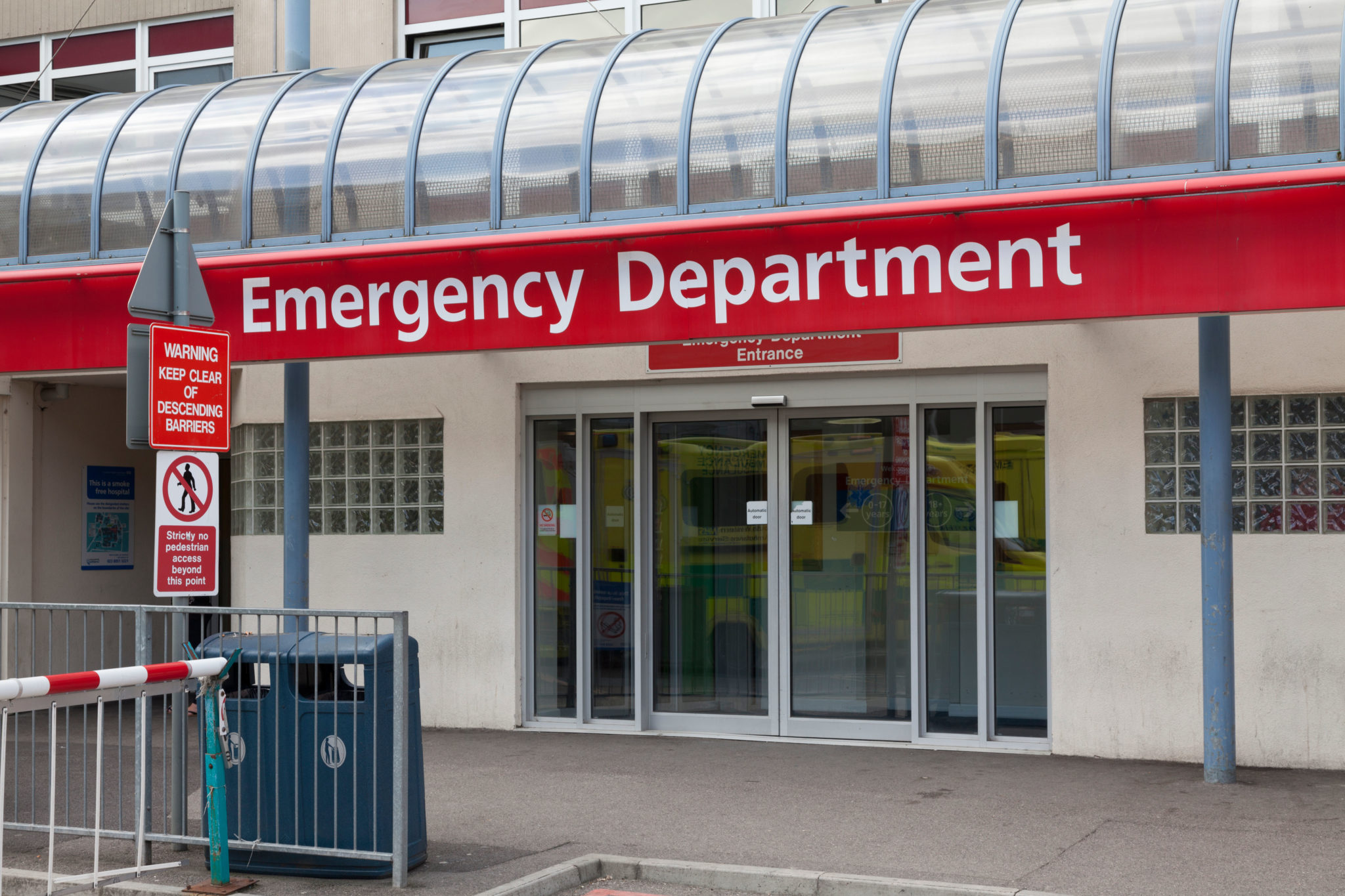 File photo shows an Emergency Department entrance in August 2012.