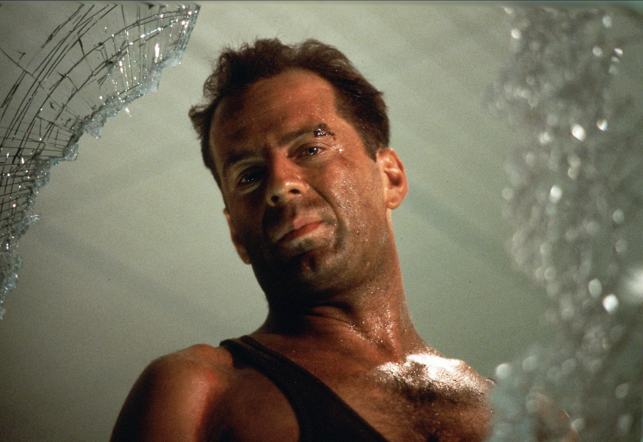Bruce Willis in Die Hard, 1988. Image: AA Film Archive / Alamy Stock Photo