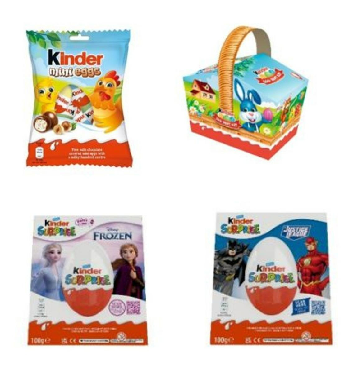Kinder products included in FSAI recall. Image: FSAI