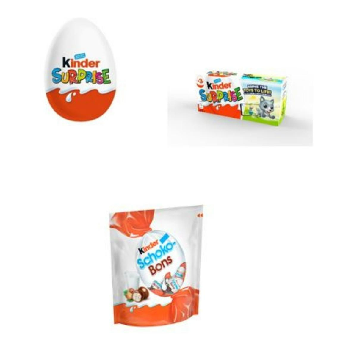 Kinder products included in FSAI recall. Image: FSAI