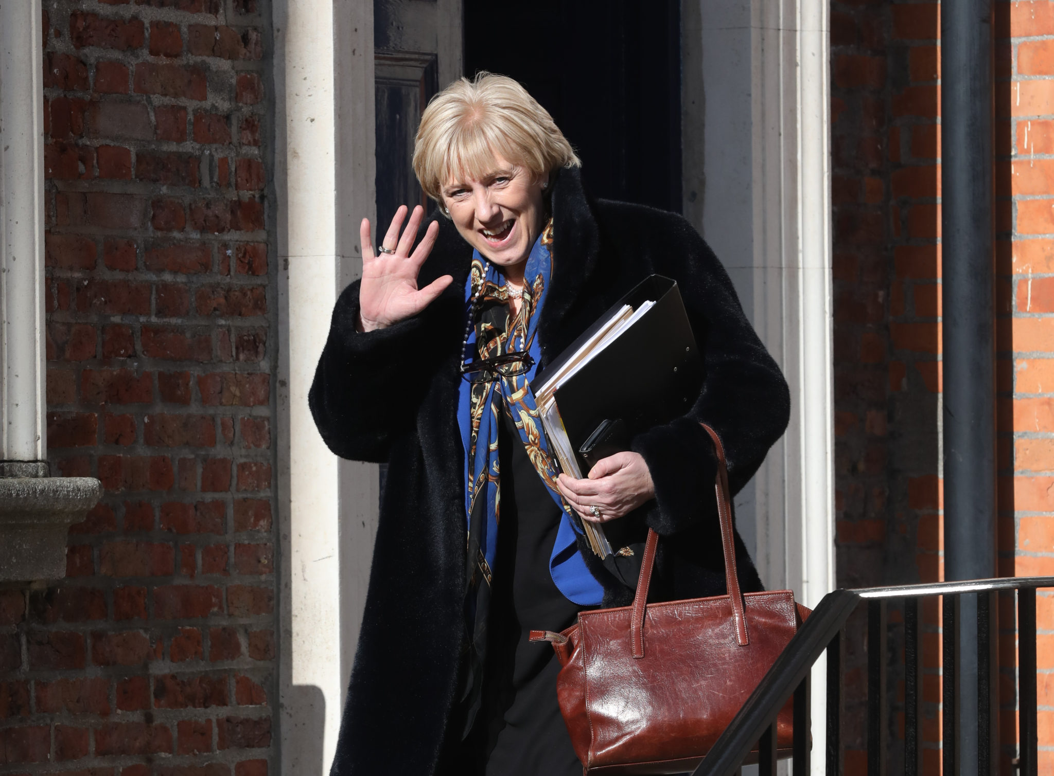 The Social Protection Minister Heather Humphreys leaving Dublin Castle after Cabinet. Image: Sasko Lazarov/RollingNews