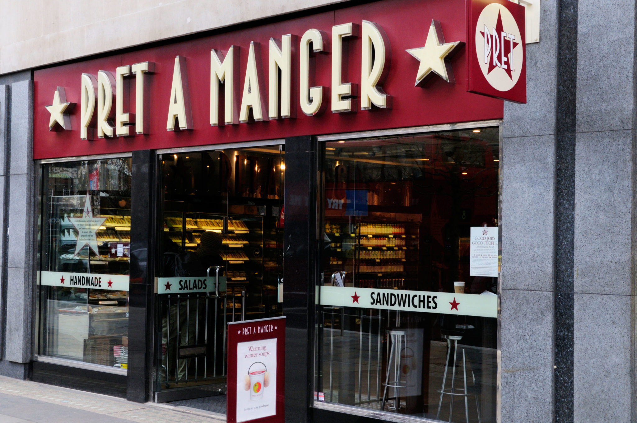 A Pret A Manger café in London, England in February 2011. 