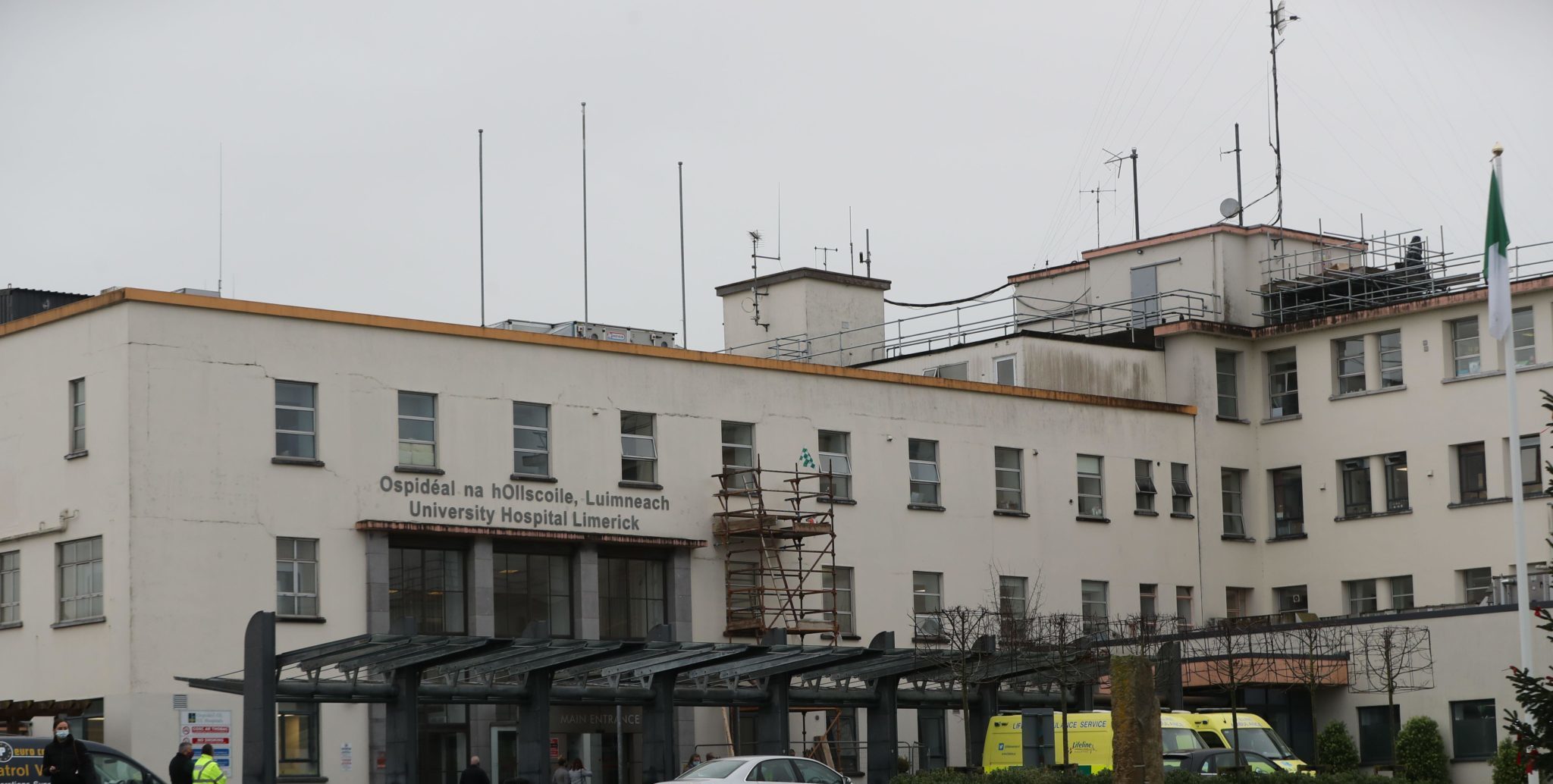 General views of University Hospital Limerick in December 2020