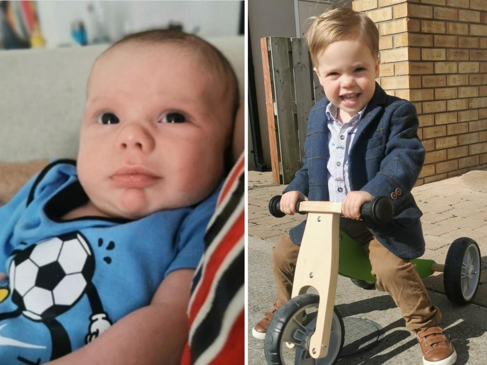Lockdown Baby Oisin – then and now.
