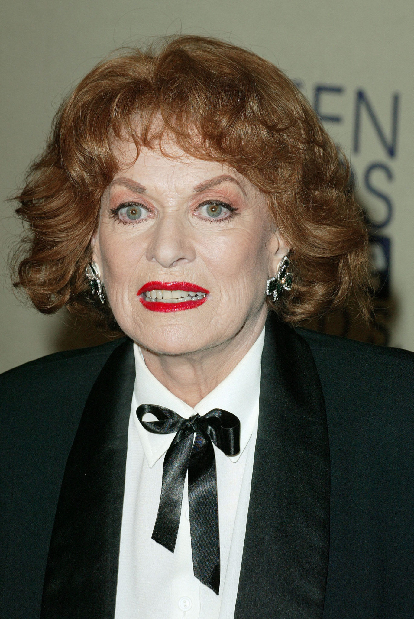 Maureen O'Hara is seen at the Screen Actors Guild Awards in Los Angeles in March 2003. 