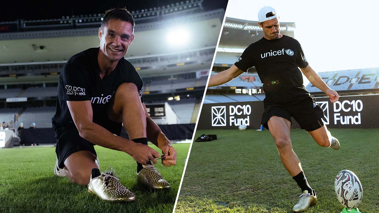 Dan Carter attends a Adidas x Eden Park launch party Featuring