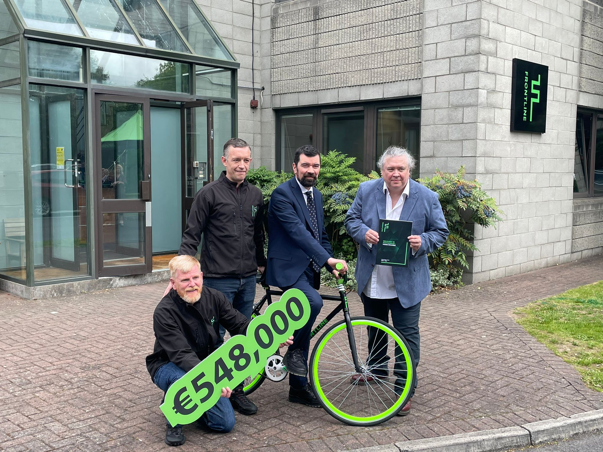 New funding is announced for Frontline Bikes in Dublin. 