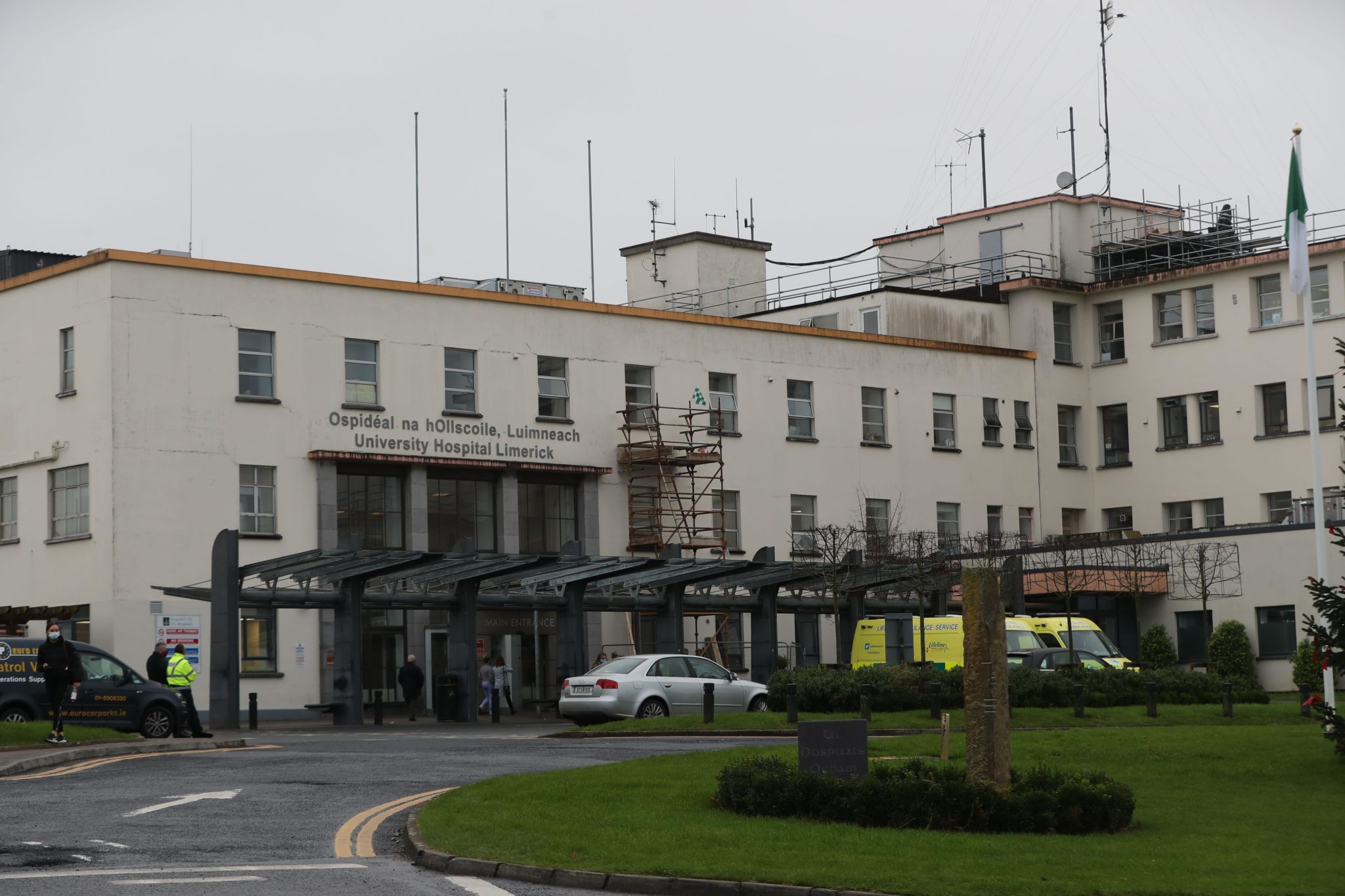 General views of University Hospital Limerick.