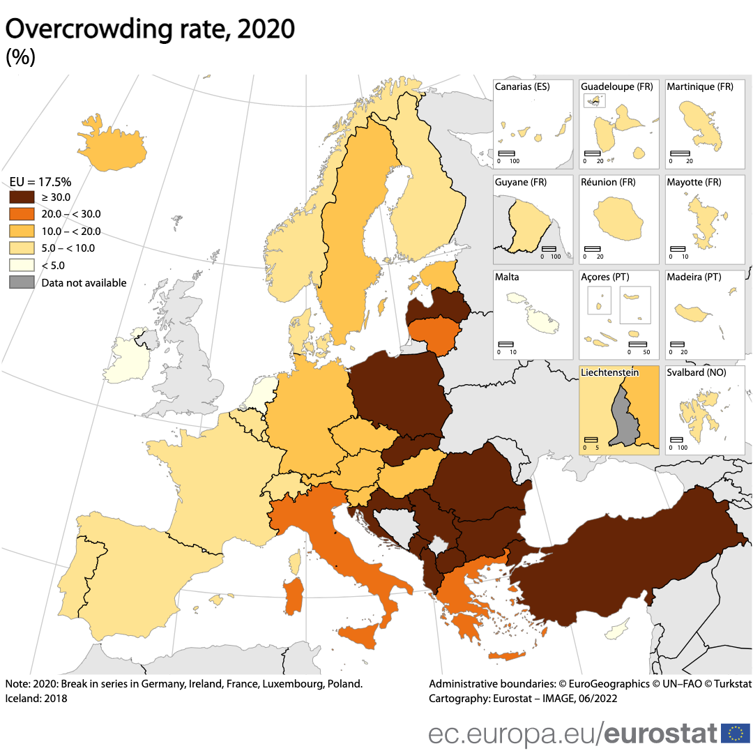 Eurostat Overcrowding