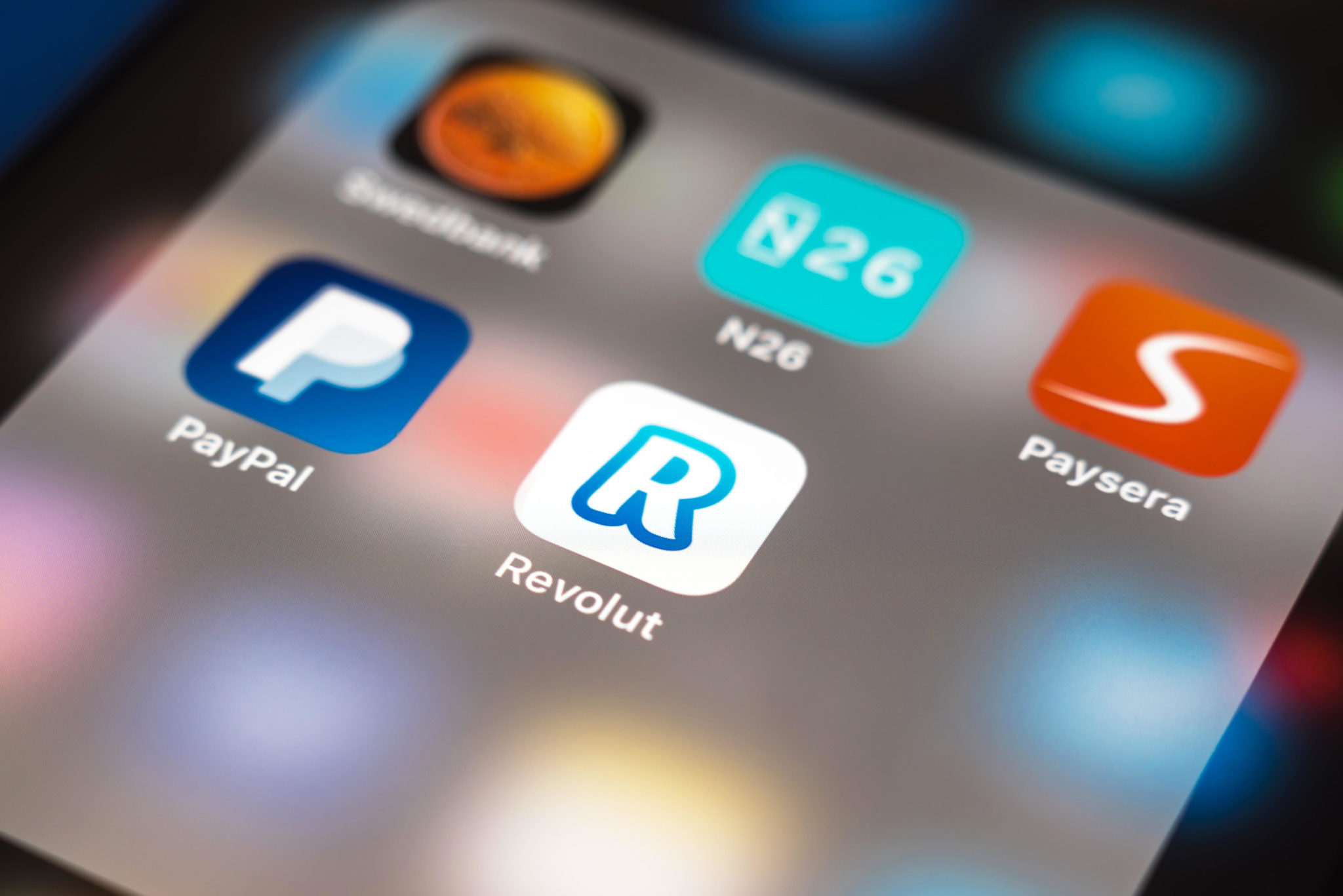 Revolut app logo. Image: Andrius Aleksandravicius / Alamy Stock Photo