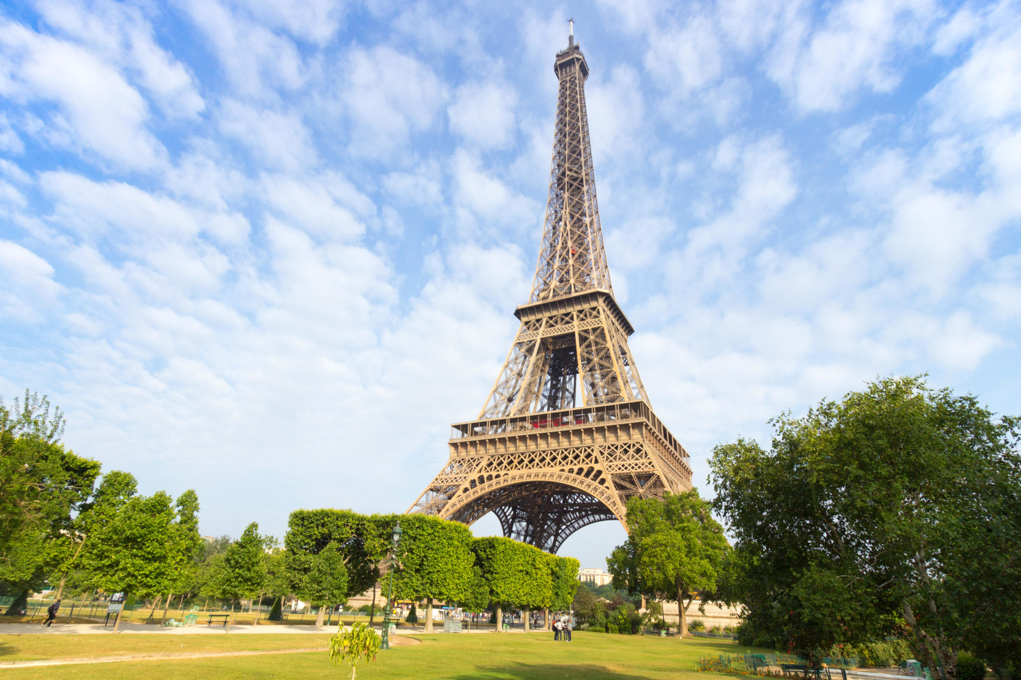 The Eiffel Tower is seen in Paris, France in June 2015.