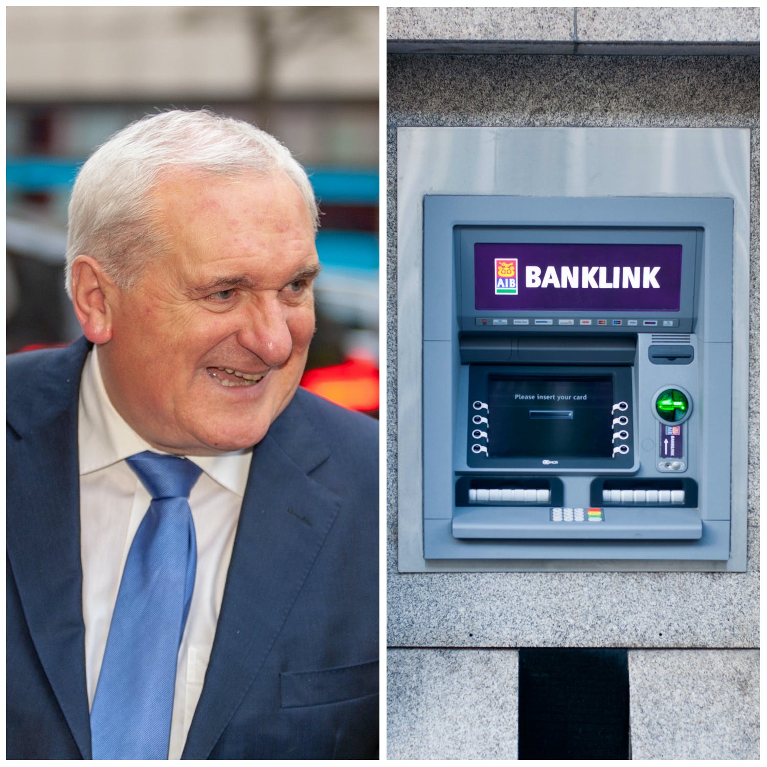 Gift Grub: Cash-Fan Bertie Ahern Celebrates As AIB Retains ATMs