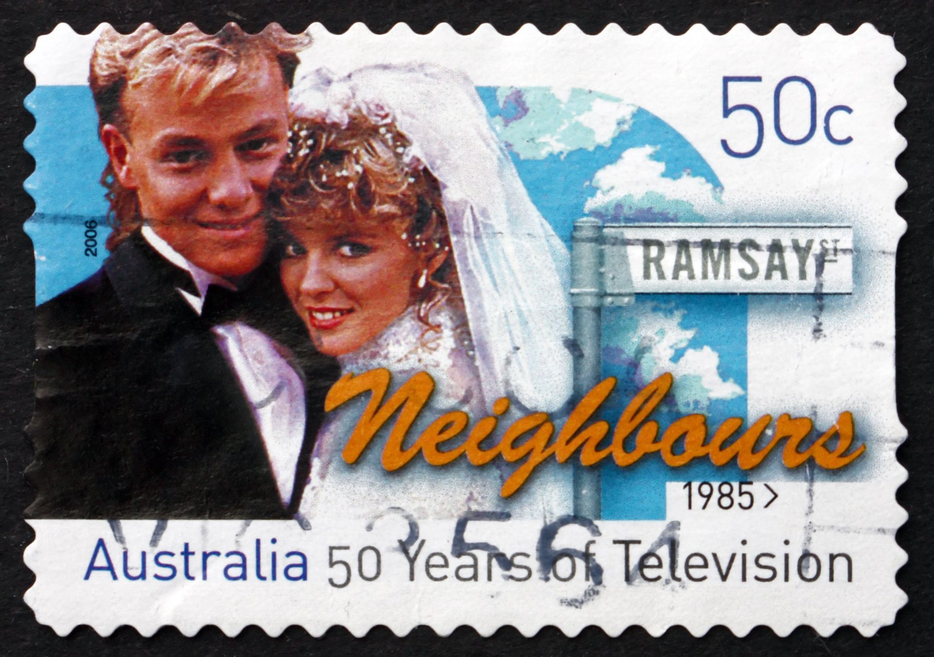 An Australian stamp celebrates Neighbours in 2006. 