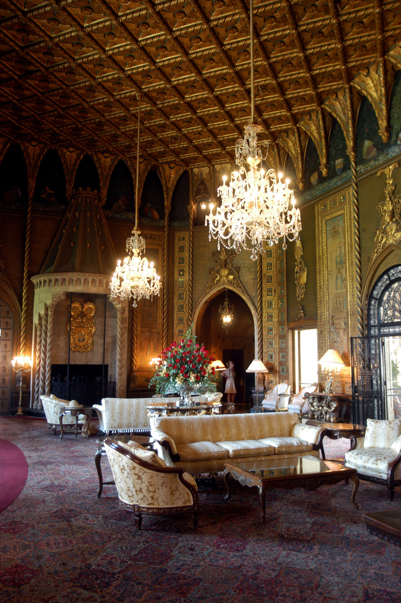 Views inside the Mar-a-Lago estate, owned by Donald Trump, in 2008