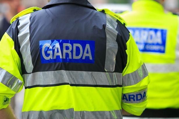 Monaghan. Image shows the back of a Garda jacket.