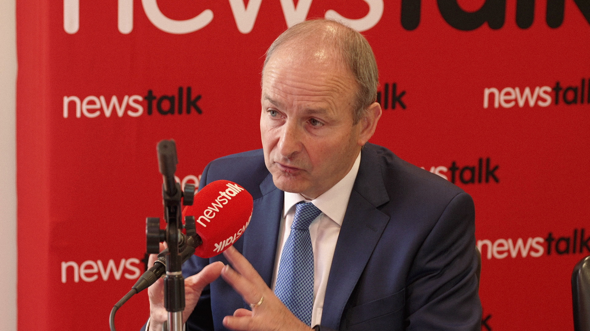 Micheál Martin speaks to Newstalk at the Fianna Fáil think-in.