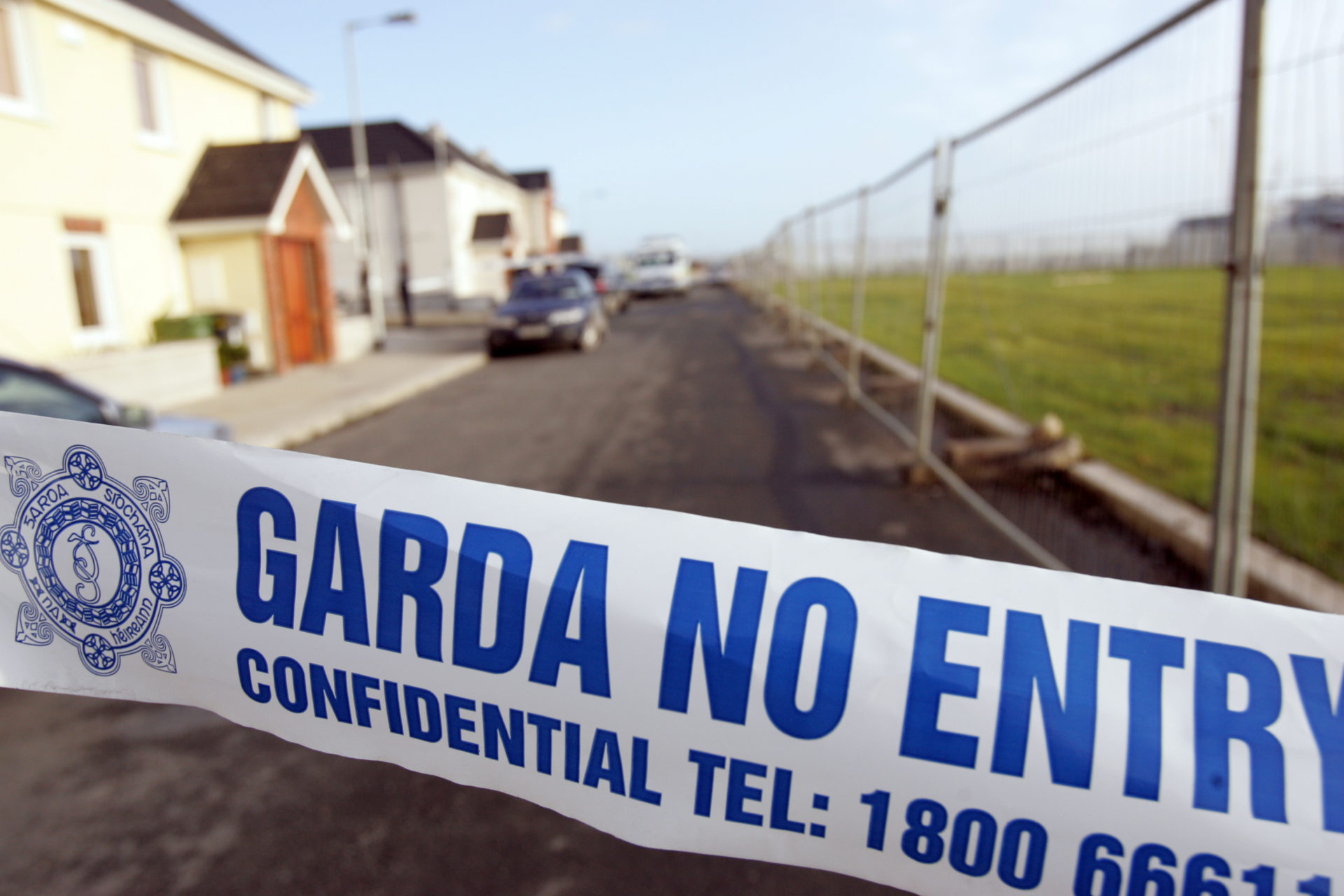 Gardaí outside the house where Anthony Campbell and Martin Hyland were shot dead in 2006