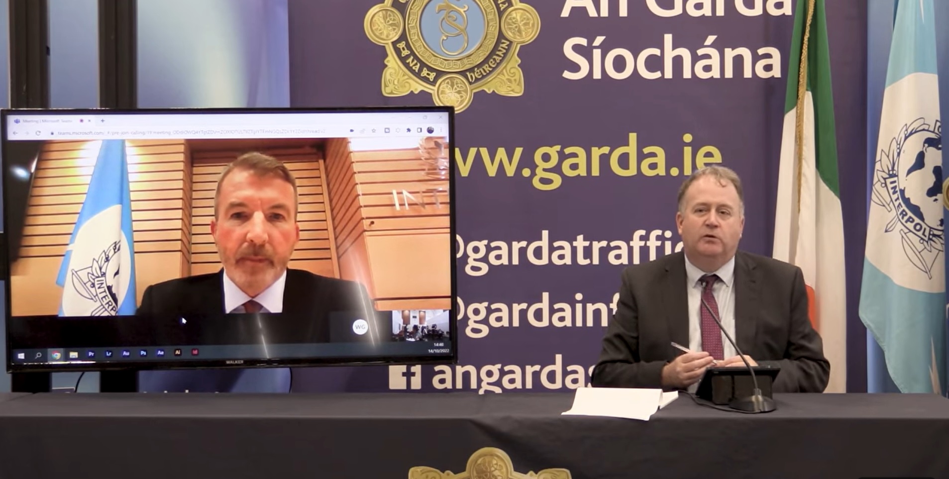 An Garda Síochána hold an event detailing enforcement activity under Operation Jackal