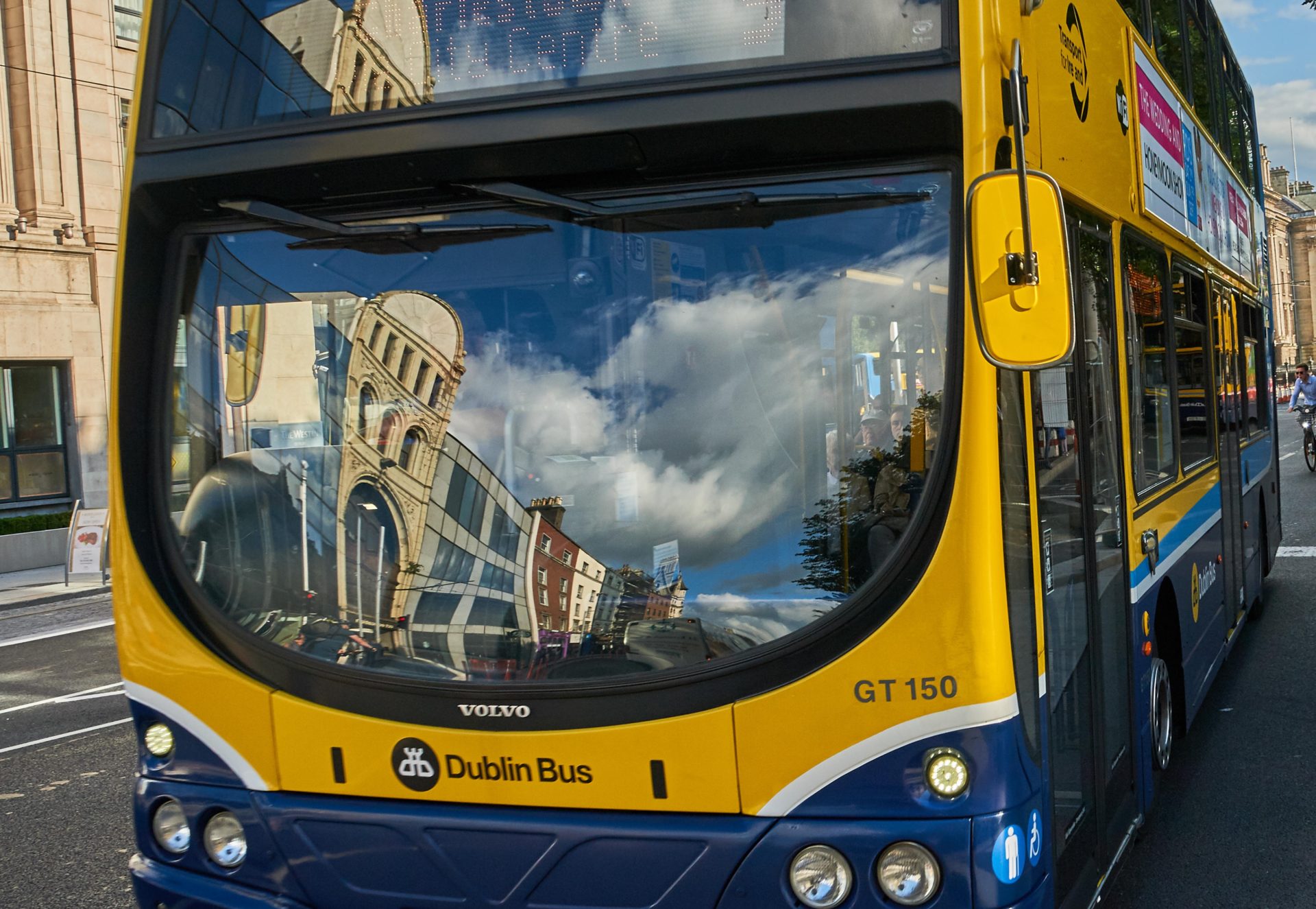 A Dublin Bus in Dublin city centre.