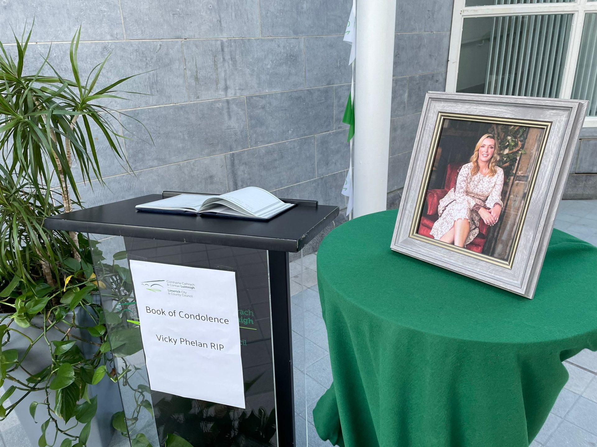 A book of condolence for Vicky Phelan in Co Limerick