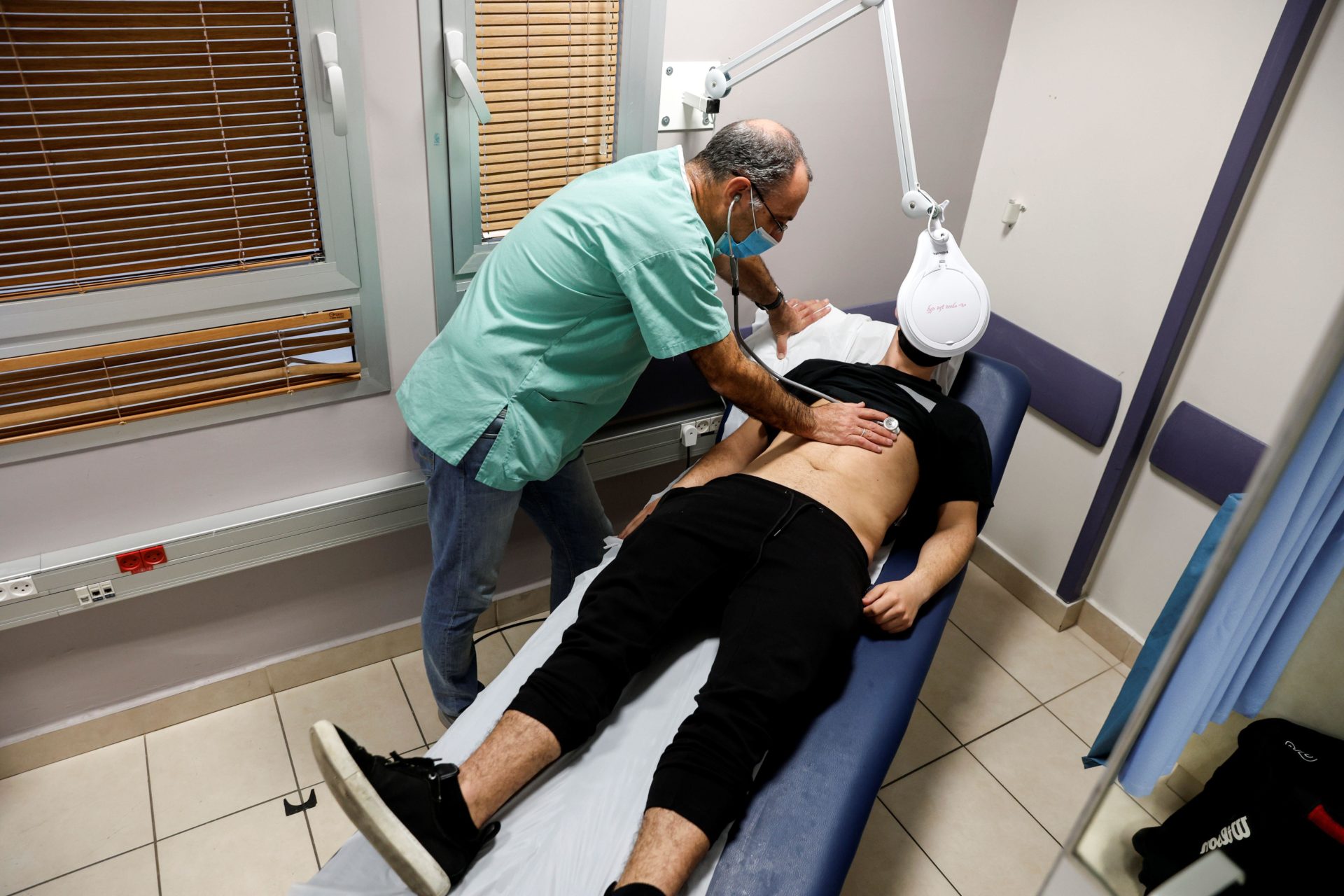 A patient suffering from Long COVID is examined in a post-coronavirus disease clinic