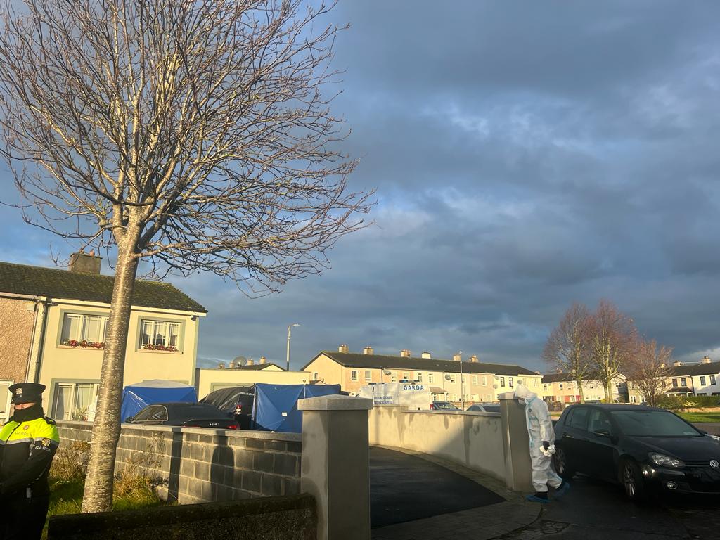 Gardai at the scene of the murder in Ronanstown, Dublin, 06-12-2022. Image: Aoife Kearns/Newstalk 