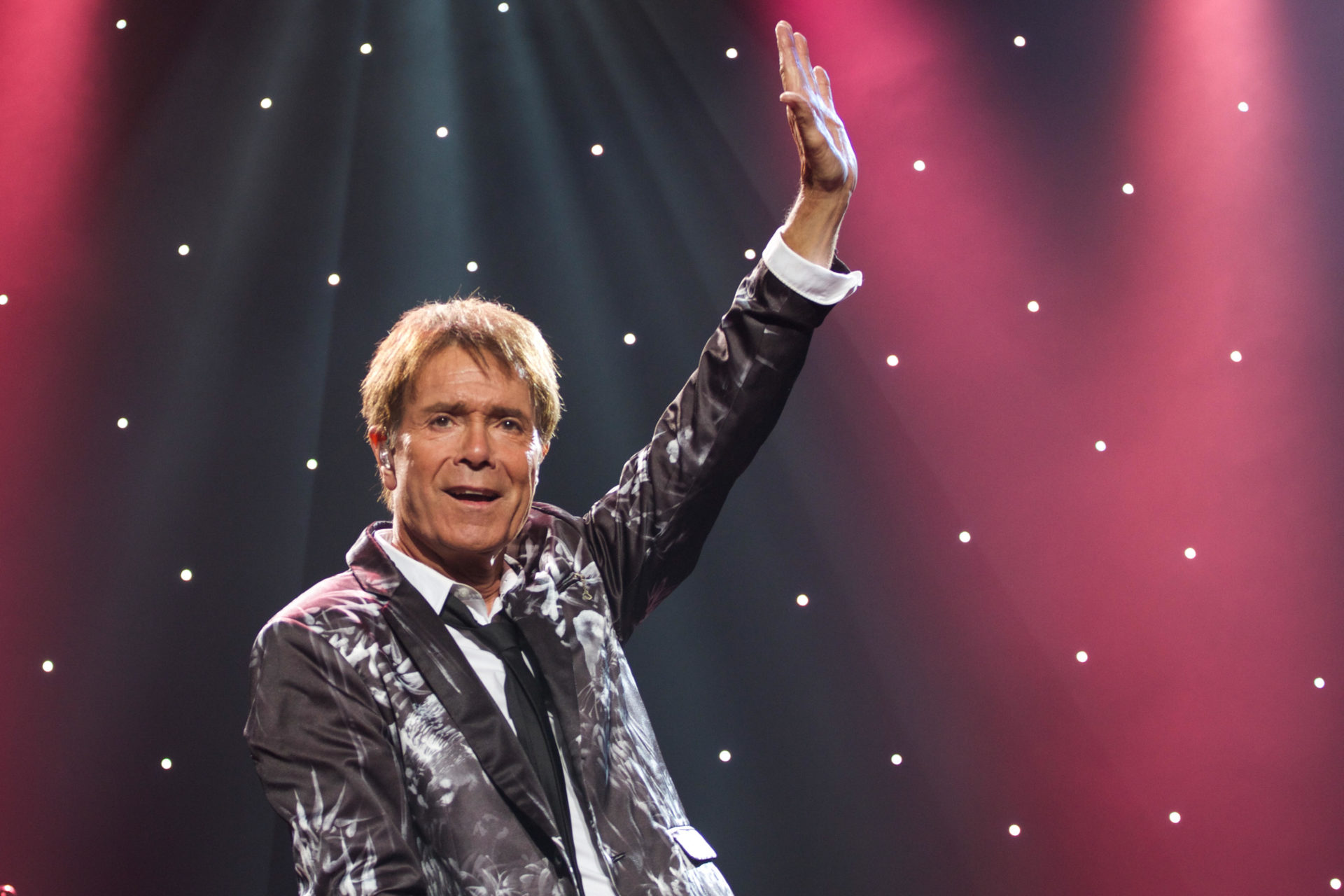 British singer Cliff Richard performs a concert in Oslo, Norway in 2014. 