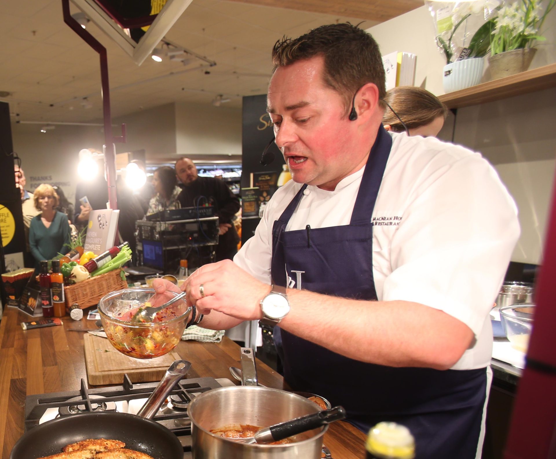 Neven Maguire cooks up a storm at the Swan Centre in Dublin in October 2016.