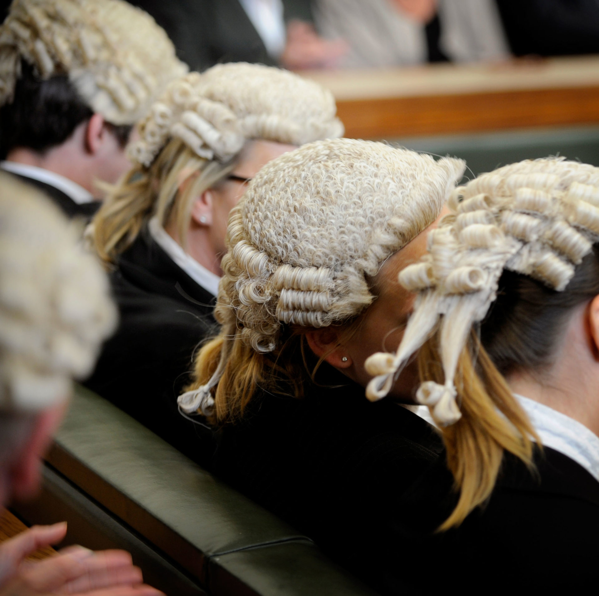 Barristers in court.