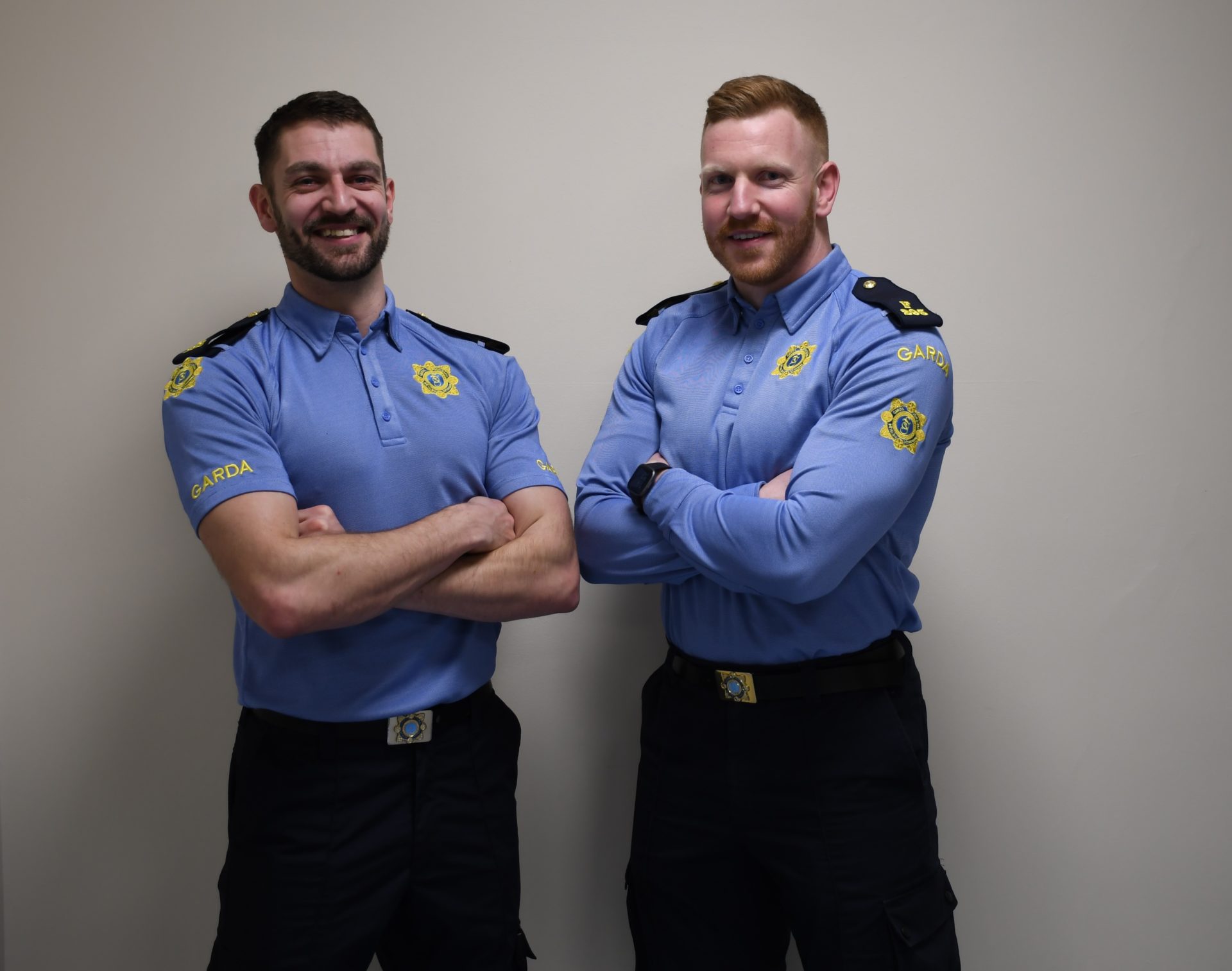 Hero Gardaí Dean Gahan (left) and Steven Carton (right). Image: An Garda Síochána.